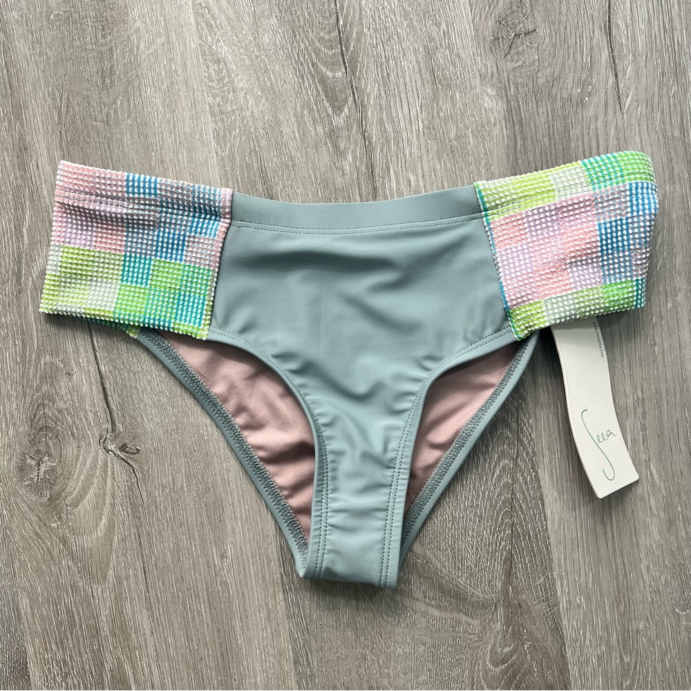 * NWT Seea Jalama Bikini Bottom Amos Rashguard Size Small - Picture 7 of 11